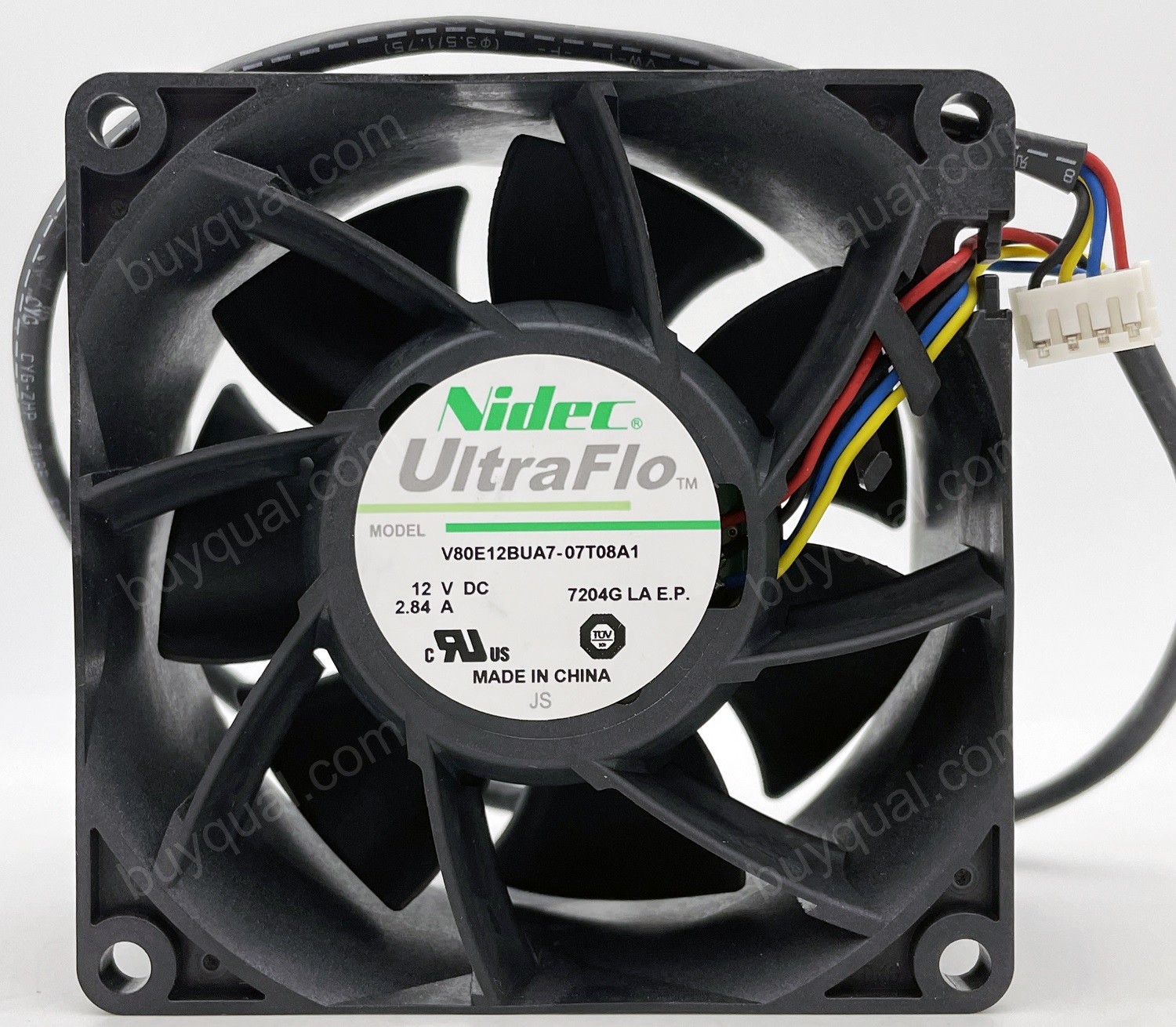 Nidec V80E12BUA7-07T08A1 12V 2.84A 4wires Cooling Fan