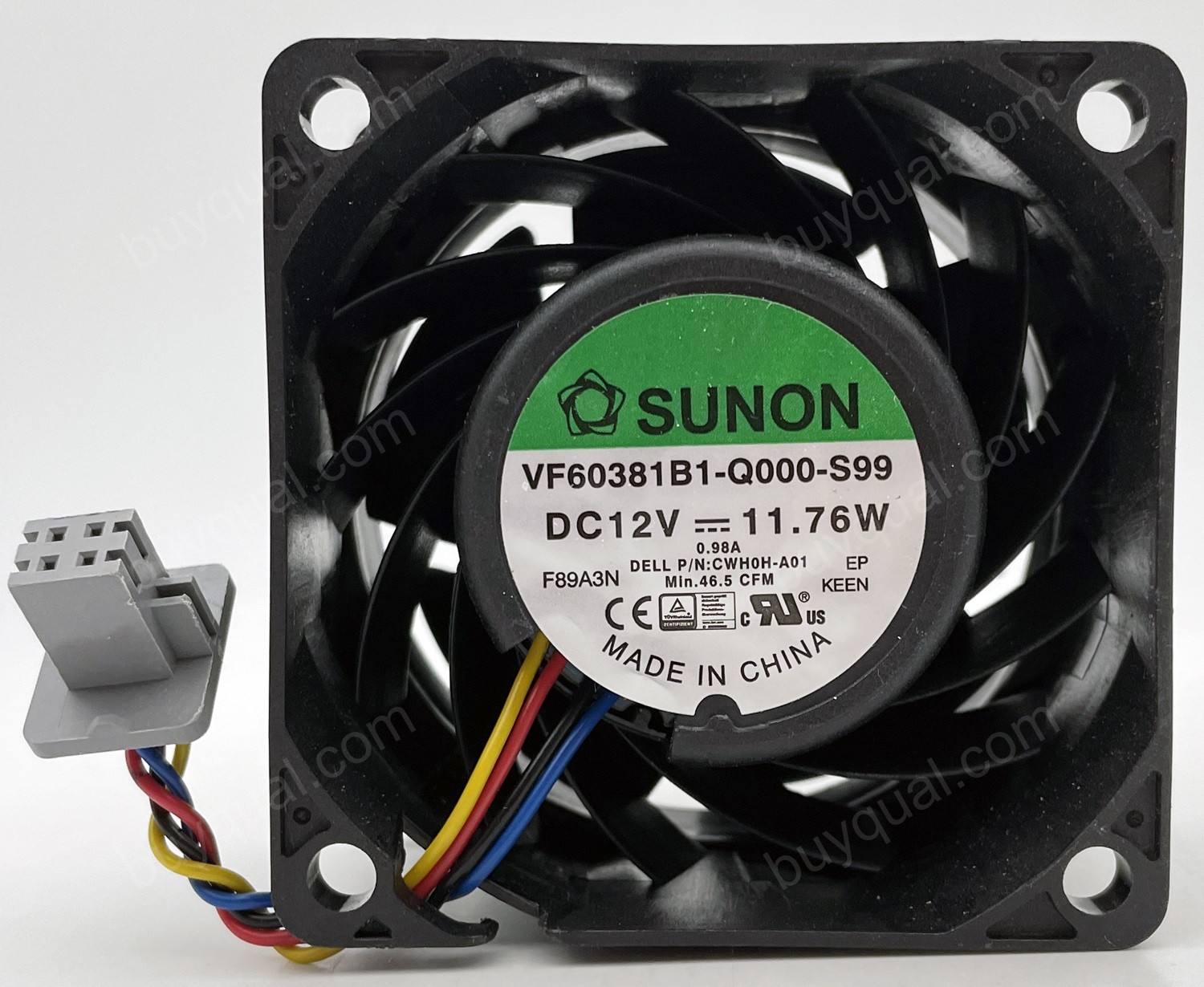 SUNON VF60381B1-Q000-S99 12V 11.76W 4wires Cooling Fan 