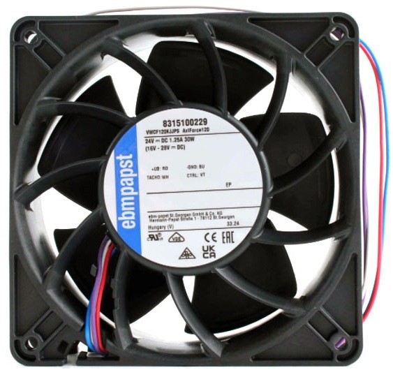 Ebmpapst VWCF120KJJPS 8315100229 24V 1.25A 30W 4wires Cooling Fan 