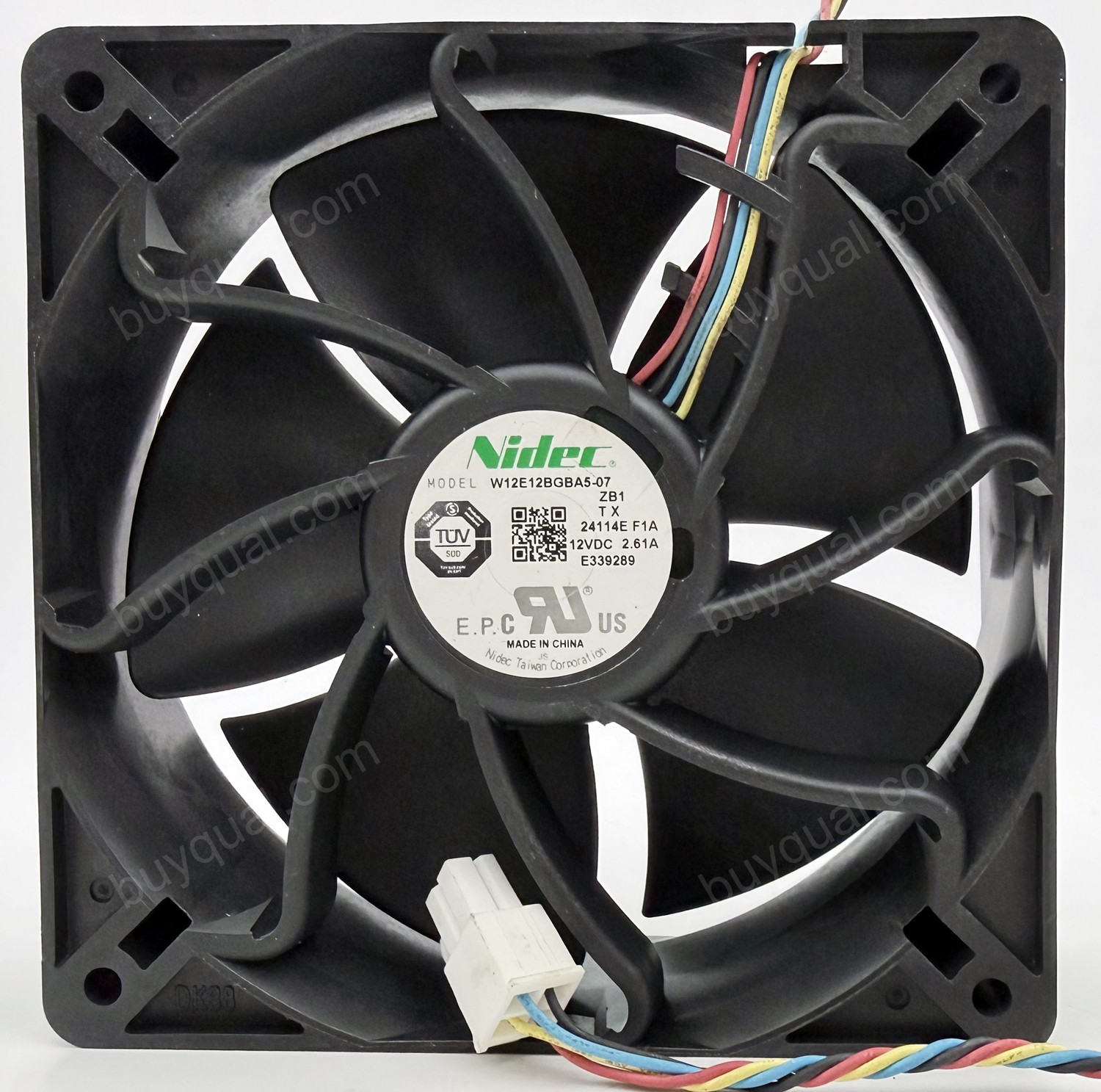 NIDEC W12E12BGBA5-07 12V 2.61A 4wires Cooling Fan