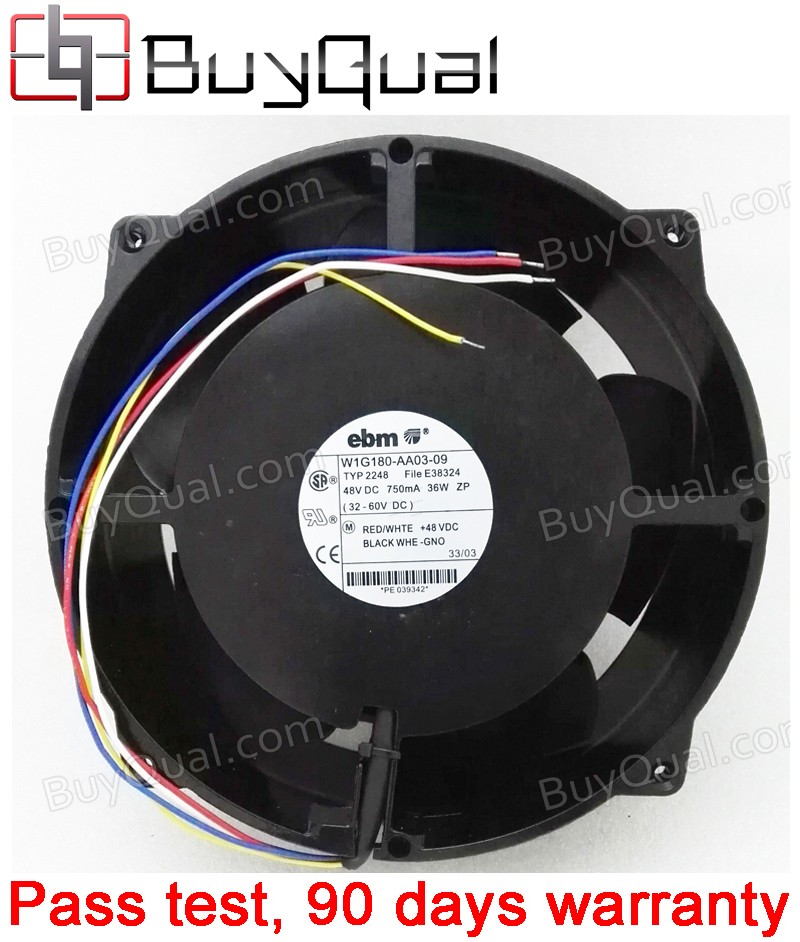 Ebmpapst W1G180-AA03-09 48V 750mA 36W 4wires Cooling Fan - Used/Refurbished