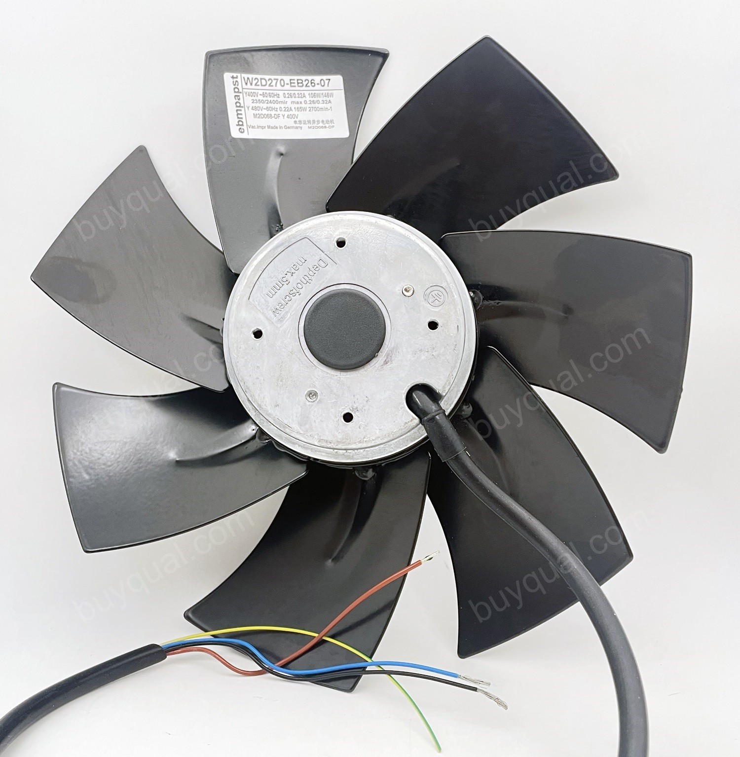Ebmpapst W2D270-EB26-07 400/480V 0.26/0.32A 105/145W Cooling Fan - Inside Fan Replacement Only/ Not original