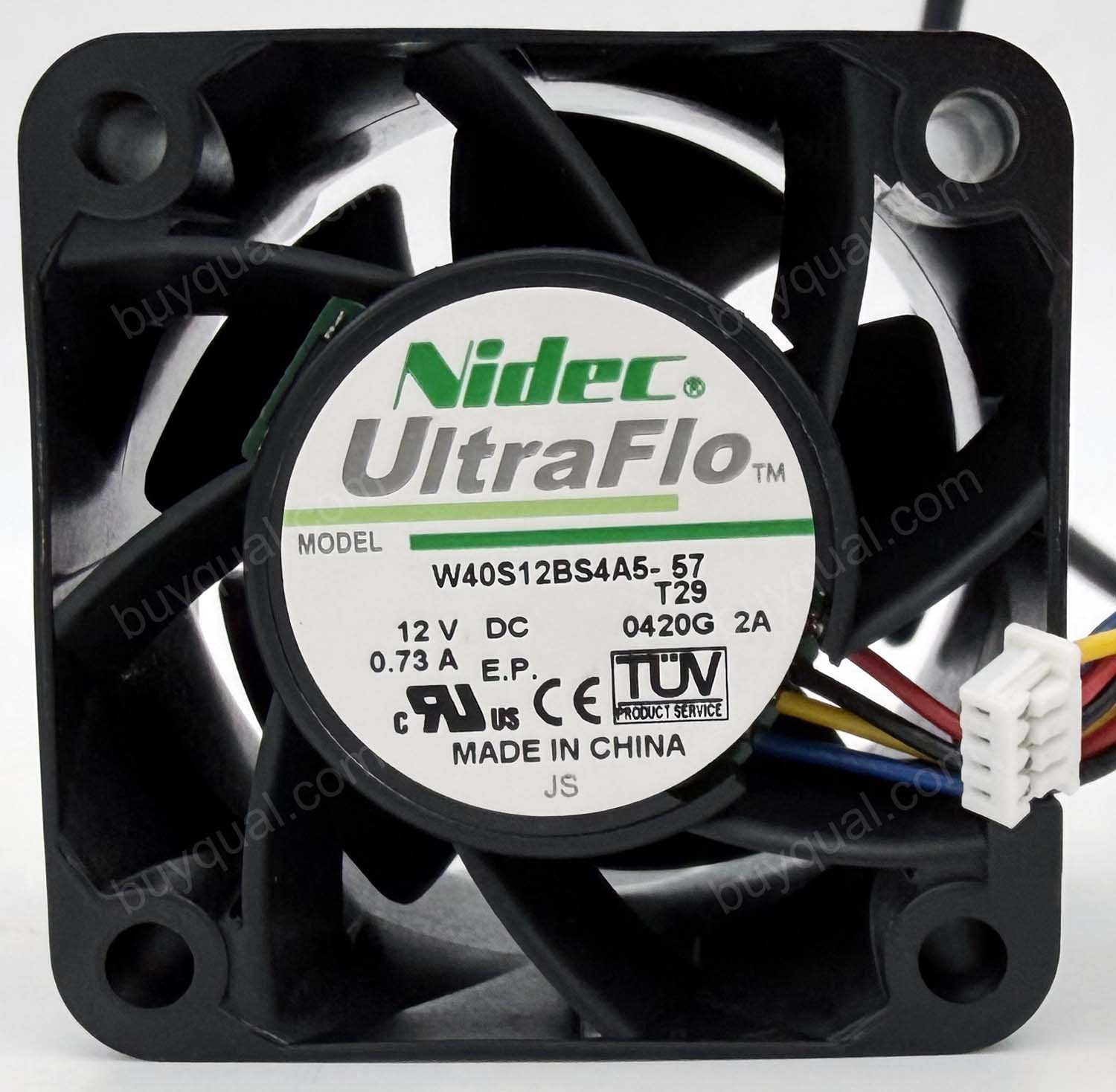 Nidec W40S12BS4A5-57 12V 0.73A 4wires Cooling Fan