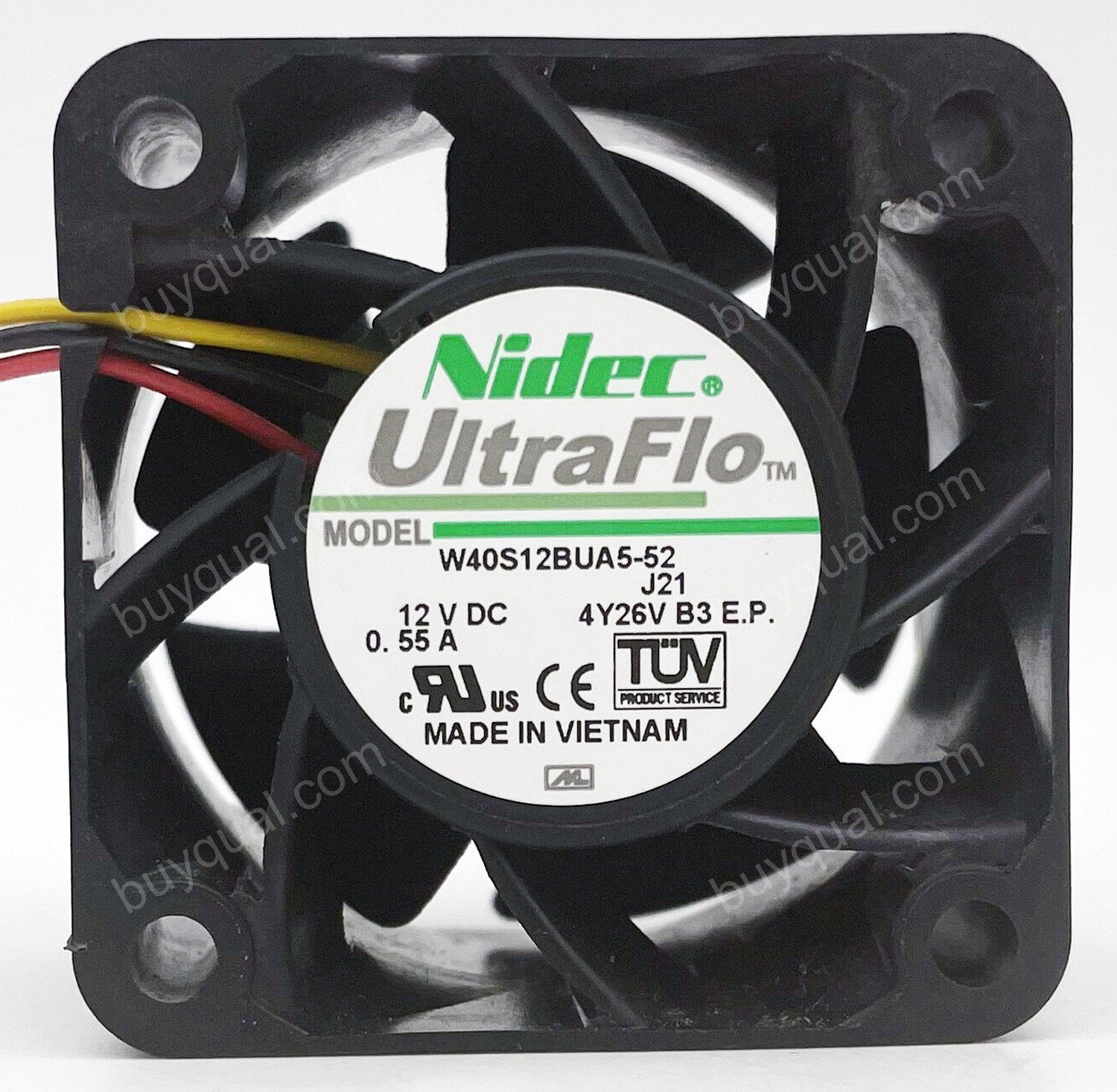 Nidec W40S12BUA5-52 12V 0.55A 3wires Cooling Fan 