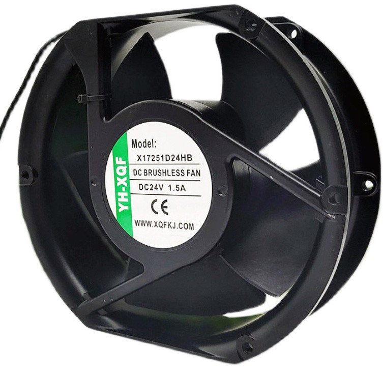 YH-XQF X17251D24HB 24V 1.5A 2wires Cooling Fan 