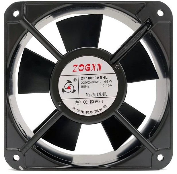 ZOGXN XF18060ABHL 220/240V 0.40A 65W 2wires Cooling Fan