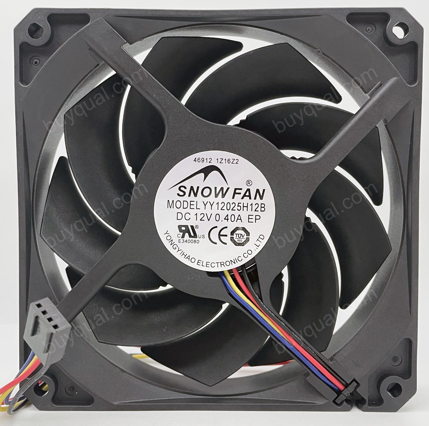 SNOWFAN YY12025H12B 12V 0.40A 2wires Cooling Fan
