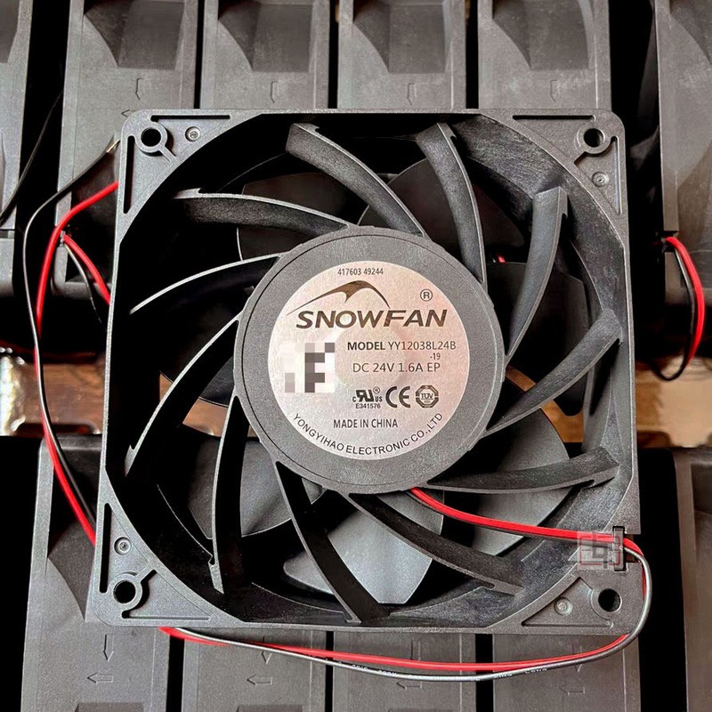 SNOWFAN YY12038L24B 24V 1.6A 2wires Cooling Fan