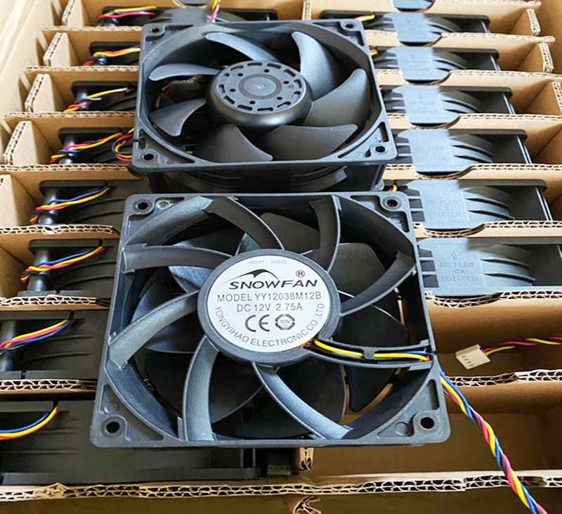 SNOWFA YY12038M12B 12V 2.75A 4wires Cooling Fan