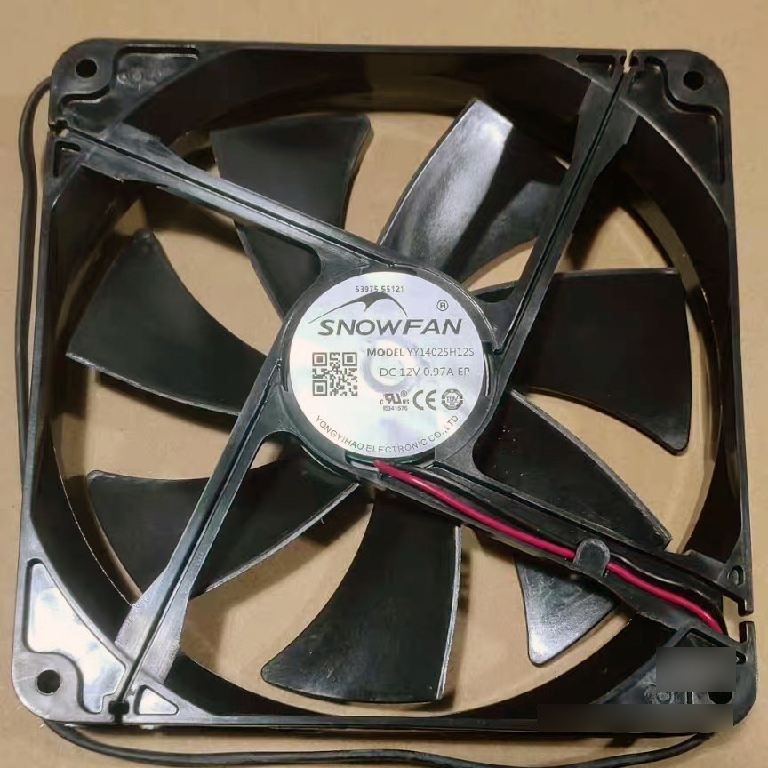 SNOWFAN YY14025H12S 12V 0.97A 2wires Cooling Fan