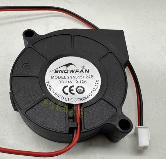 SNOWFAN YY5015H24B 24V 0.12A 2wires 4wires Cooling Fan 