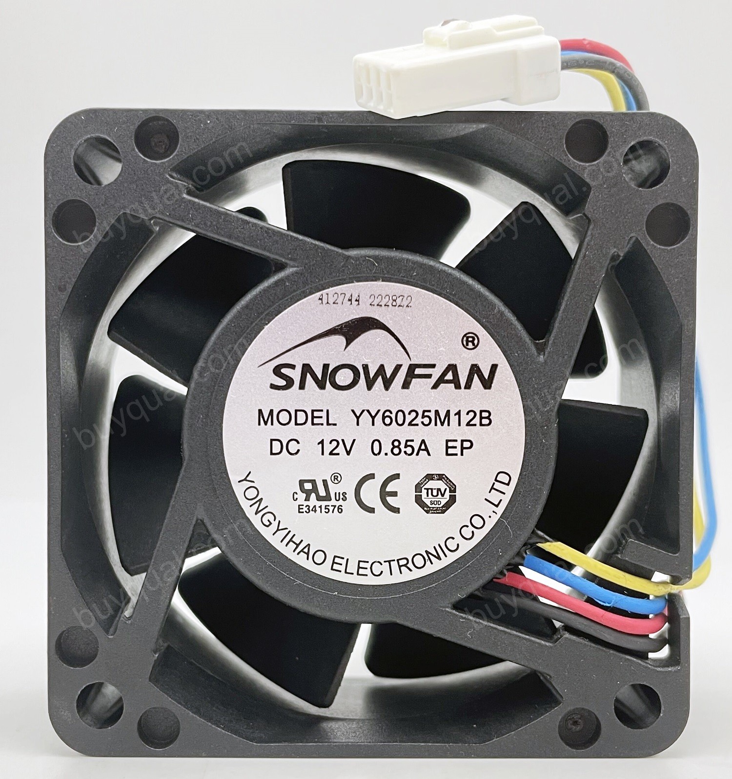 SNOWFAN YY6025M12B 12V 0.85A 4wires Cooling Fan 