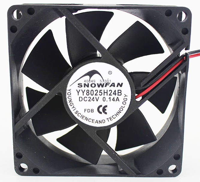 SNOWFAN YY8025H24B 24V 0.14A 2wires Cooling Fan