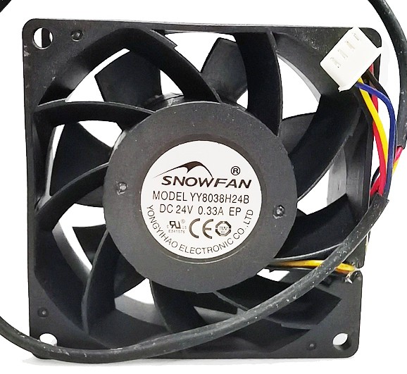 SNOWFAN YY8038H24B 24V 0.33A 4wires Cooling Fan 