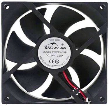 SNOWFAN YY9225H24B 24V 0.30A 2wires Cooling Fan 