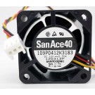 SANYO 109P0412K3413 12V 0.55A 3wires Cooling Fan 