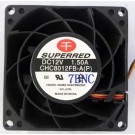 SUPERRED CHC8012FB-A CHC8012FB-A(P) 12V 1.5A 4wires Cooling Fan