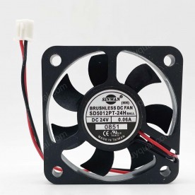 SINWAN SD5012PT-24H (HH) HH 24V 0.06A 1.5W 2wires Cooling Fan - NEW
