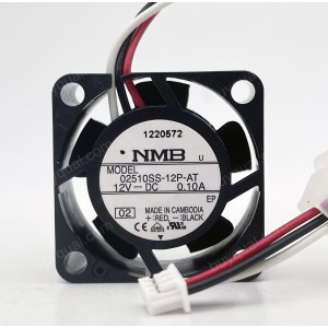 NMB 02510SS-12P-AT 12V 0.1A 3wires Cooling Fan