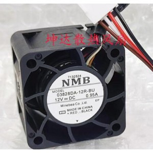 NMB 03828DA-12R-BU 12V 0.95A 4wires Cooling Fan