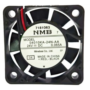 NMB 04010KA-24N-AA 24V 0.065A 2wires Cooling Fan 