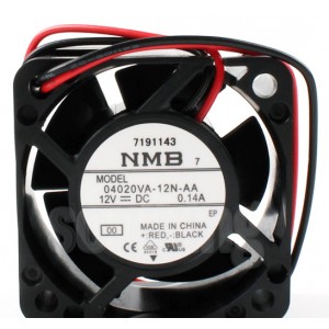 NMB 04020VA-12N-AA 12V 0.14A 2wires Cooling Fan 