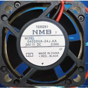 NMB 04020VA-24J-AA 24V 0.04A 2wires Cooling Fan 