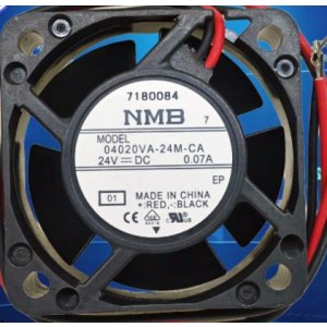 NMB 04020VA-24M-CA 24V 0.07A 2wires Cooling Fan 