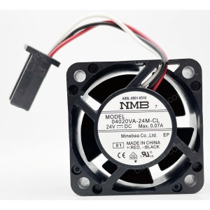 NMB 04020VA-24M-CL A90L-0001-0510 24V 0.07A 3 wires Cooling Fan - Original New