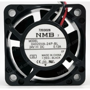 NMB 04020VA-24P-BL 24V 0.13A  3wires Cooling Fan - Original New