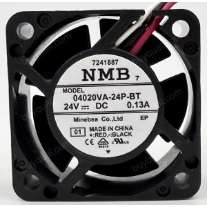 NMB 04020VA-24P-BT 24V 0.13A  3wires Cooling Fan