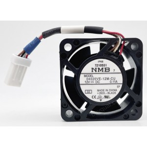 NMB 04020VE-12M-CU 12V 0.11A 4wires Cooling Fan