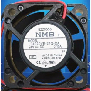 NMB 04020VE-24Q-CA 24V 0.15A 2wires Cooling Fan 