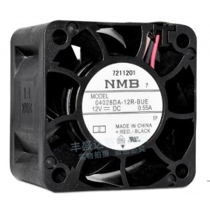 NMB 04028DA-12R-BUE 12V 0.55A 3wires Cooling Fan