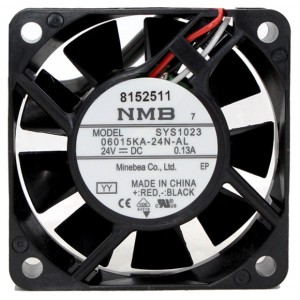 NMB 06015KA-24N-AL 24V 0.13A 3wires Cooling Fan - New