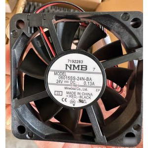 NMB 06015SS-24N-BA 24V 0.13A 2wires Cooling Fan