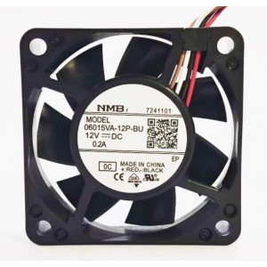 NMB 06015VA-12P-BU 12V 0.2A 4wires Cooling Fan 