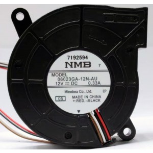 NMB 06023GA-12N-AU 12V 0.33A 4wires Cooling Fan 