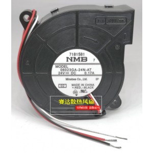 NMB 06023GA-24N-AT 24V 0.17A 3wires Cooling Fan