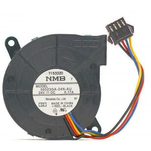 NMB 06023GA-24N-AU 24V 0.17A 4wires Cooling Fan 