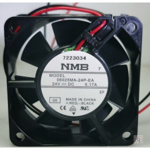 NMB 06025MA-24P-EA 24V 0.17A 2wires Cooling Fan