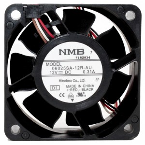 NMB 06025SA-12R-AU 12V 0.31A 4wires Cooling Fan 