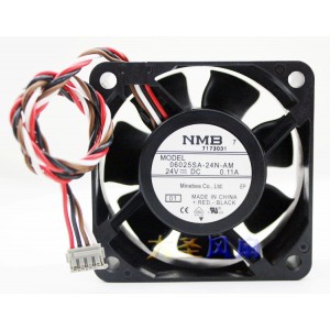 NMB 06025SA-24N-AM 24V 0.11A 4wires Cooling Fan