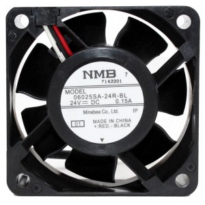 NMB 06025SA-24R-BL 24V 0.15A 3wires Cooling Fan 