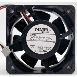 NMB 06025SS-24N-AL 24V 0.11A 3wires Cooling Fan
