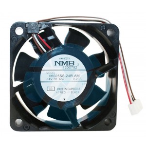 NMB 06025SS-24R-AM 24V 0.20A 3wires Cooling Fan