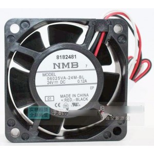 NMB 06025VA-24M-BL 24V 0.12A 3wires Cooling Fan