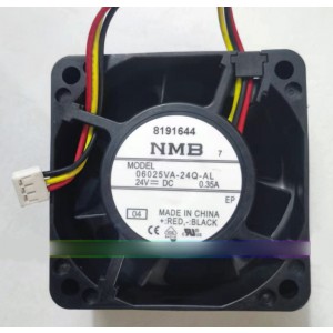 NMB 06025VA-24Q-AL 24V 0.35A 3wires Cooling Fan 
