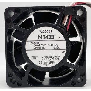 NMB 06025VE-24Q-BU 24V 0.35A 4wires Cooling Fan - Original New