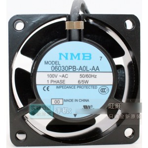 NMB 06030PB-A0L-AA 100V 6/5W 2wires Cooling Fan